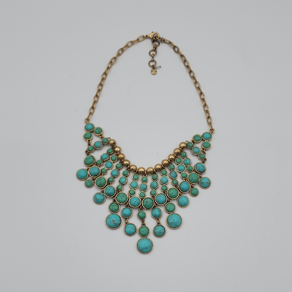 Lucky Brand Gold and Turquoise Necklace - Picture 5 of 13
